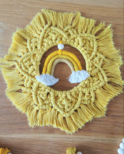 Load image into Gallery viewer, Sunshine macrame rainbow set