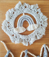 Load image into Gallery viewer, Grey Macrame Rainbow Set