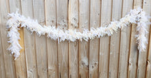 Load image into Gallery viewer, 2 Metre White Cream Lace Tufty Garland