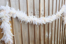 Load image into Gallery viewer, 2 Metre White Cream Lace Tufty Garland