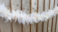Load image into Gallery viewer, 2 Metre White Cream Lace Tufty Garland