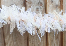 Load image into Gallery viewer, 2 Metre White Cream Lace Tufty Garland