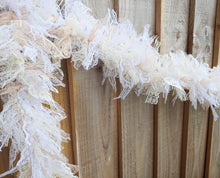 Load image into Gallery viewer, 2 Metre White Cream Lace Tufty Garland