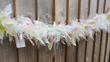 Load image into Gallery viewer, 1.5m green shabby tufty garland