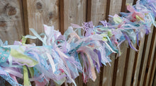Load image into Gallery viewer, 1.5m shabby blue tufty garland