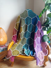 Load image into Gallery viewer, Rainbow Hex Blanket