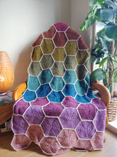 Load image into Gallery viewer, Rainbow Hex Blanket