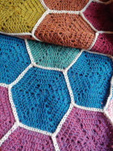 Load image into Gallery viewer, Rainbow Hex Blanket
