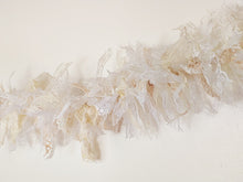 Load image into Gallery viewer, 2 Metre White Cream Lace Tufty Garland