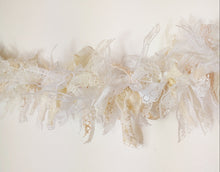 Load image into Gallery viewer, 2 Metre White Cream Lace Tufty Garland