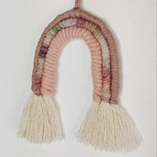 Load image into Gallery viewer, Small Rose Gold Macrame Rainbow
