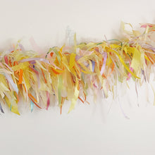 Load image into Gallery viewer, 1.5m Yellow Ribbon Tufty Garland