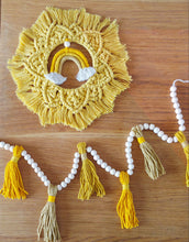 Load image into Gallery viewer, Sunshine macrame rainbow set