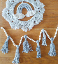 Load image into Gallery viewer, Grey Macrame Rainbow Set