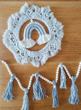 Load image into Gallery viewer, Grey Macrame Rainbow Set