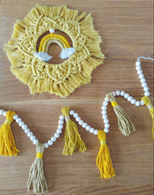 Load image into Gallery viewer, Sunshine macrame rainbow set