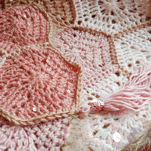 Load image into Gallery viewer, Rose Quartz Hex Blanket