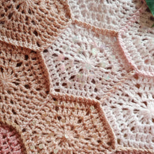 Load image into Gallery viewer, Rose Quartz Hex Blanket