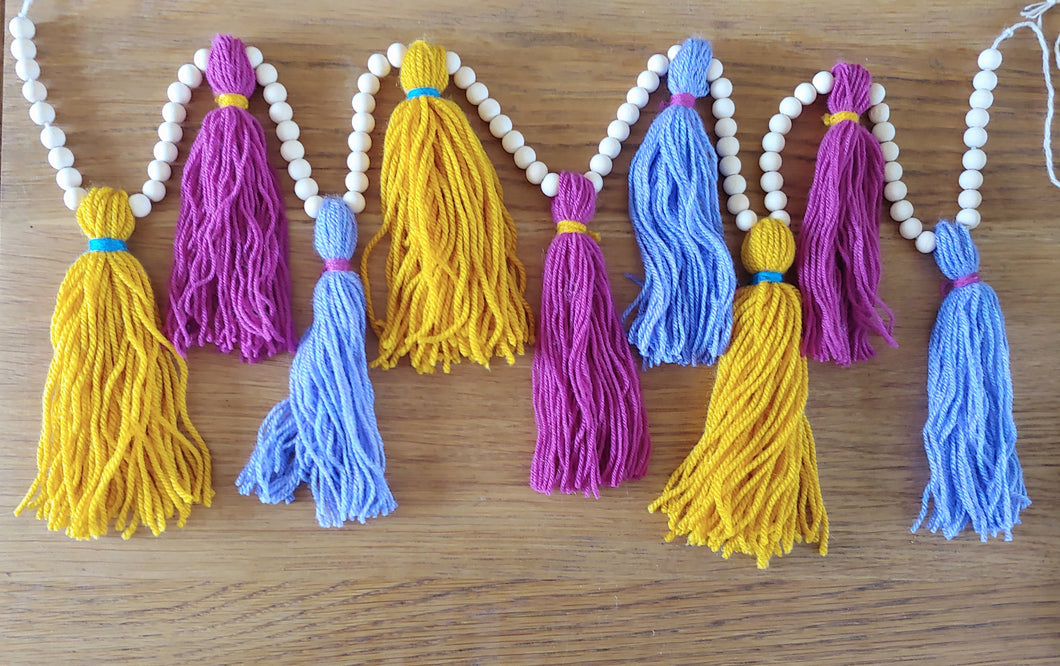 Bright Llama Tassel Garland