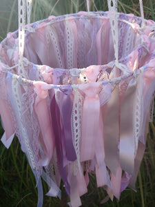 Mauve dreams lace chandelier