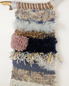 Large Navy Blush Weaving