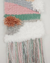 Load image into Gallery viewer, Large Pink Grey Green Weaving
