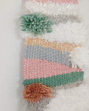 Load image into Gallery viewer, Large Pink Grey Green Weaving
