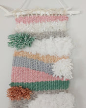 Load image into Gallery viewer, Large Pink Grey Green Weaving
