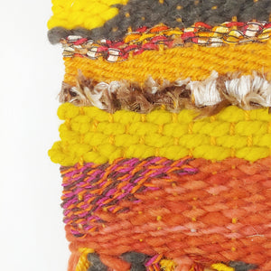 Small 70s Orange Weaving