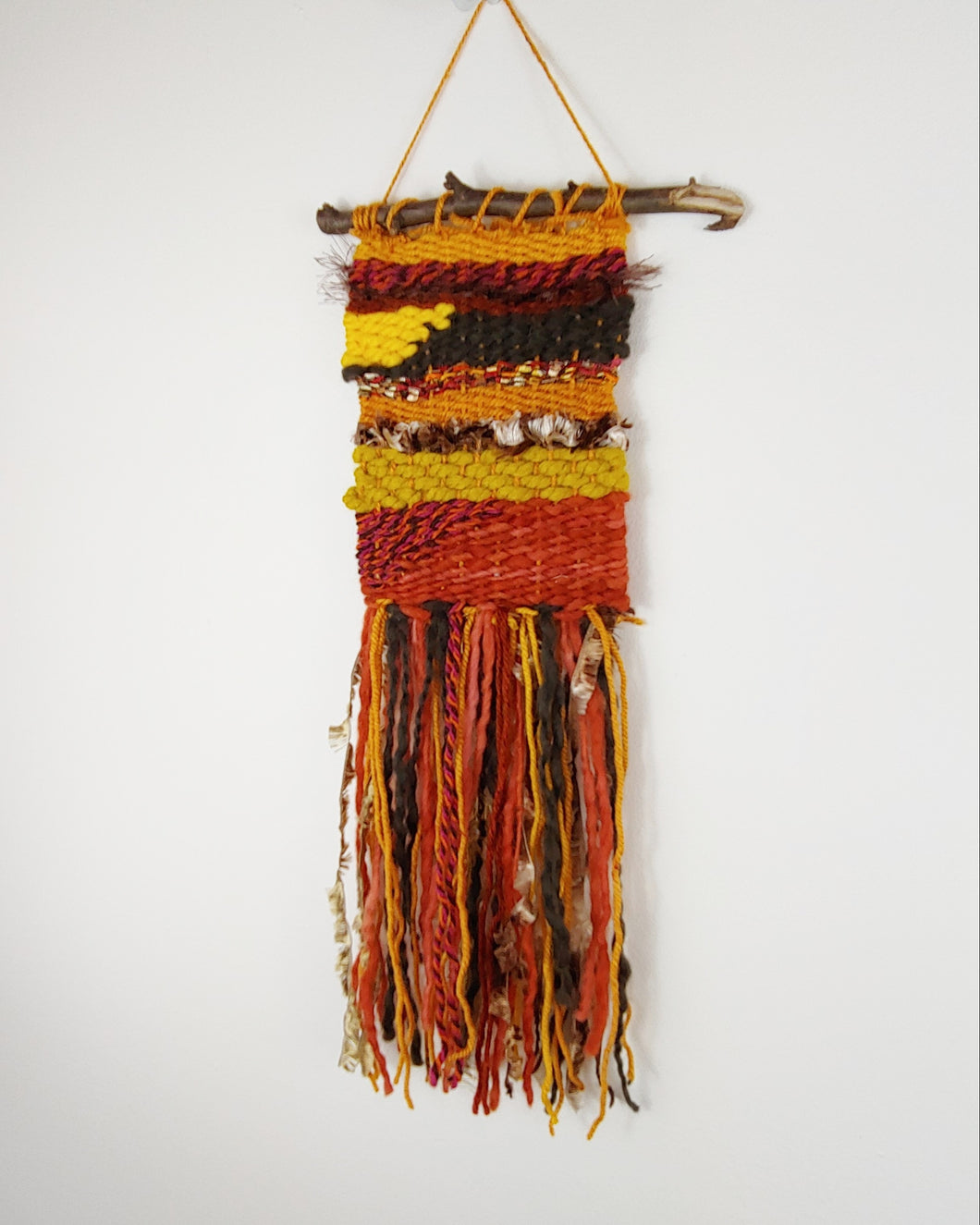 Small 70s Orange Weaving
