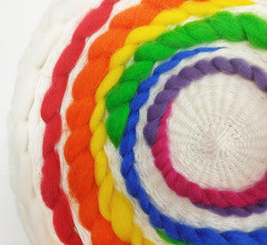 Abstract Rainbow Circle Weave