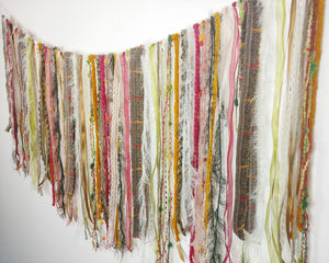 Green Tweed Style Garland