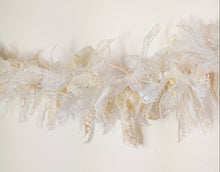 Load image into Gallery viewer, 2 Metre White Cream Lace Tufty Garland
