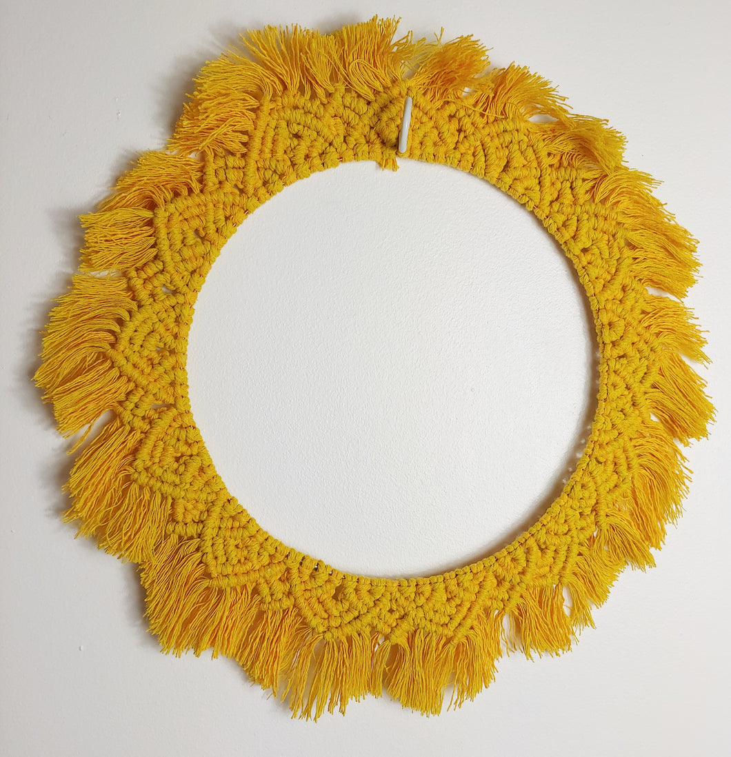 Yellow sunshine wreath