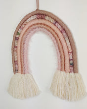 Load image into Gallery viewer, Large Rose Gold Macrame Rainbow
