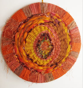 Orange Yoni  Circle Weave
