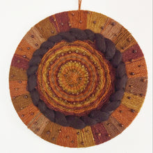 Load image into Gallery viewer, Brown Beaded Rustic Circle Weave
