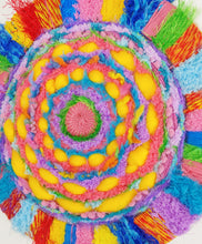 Load image into Gallery viewer, Bright Yellow Pom Circle Weave
