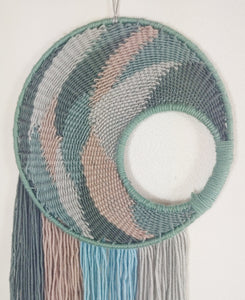 Green, Grey and Pink Moon Weave