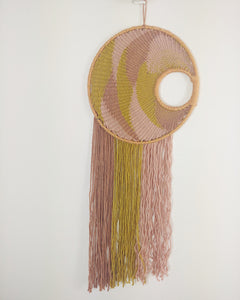 Pink and Yellow Moon Weave