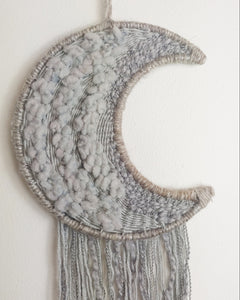 Grey crescent moon weave
