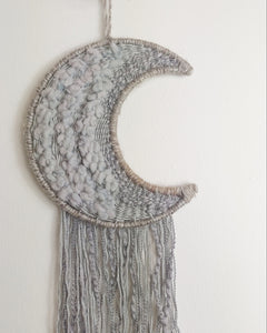 Grey crescent moon weave