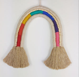 Boho beaded rainbow