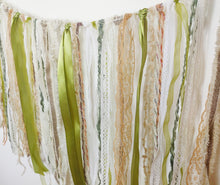 Load image into Gallery viewer, Green and cream lace Garland
