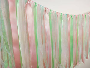 Mint and pink garland