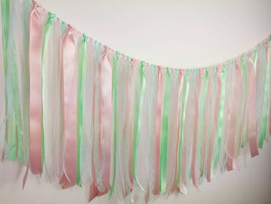 Mint and pink garland