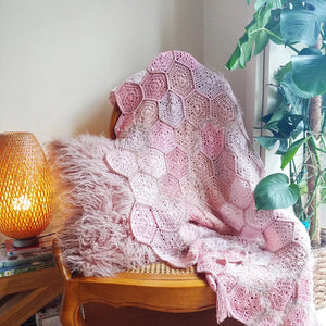 Rose Quartz Hex Blanket