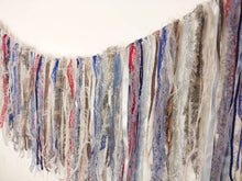 Load image into Gallery viewer, Grey &amp; Blue Textile Garland
