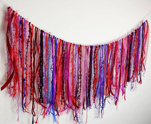 Red Boho Garland